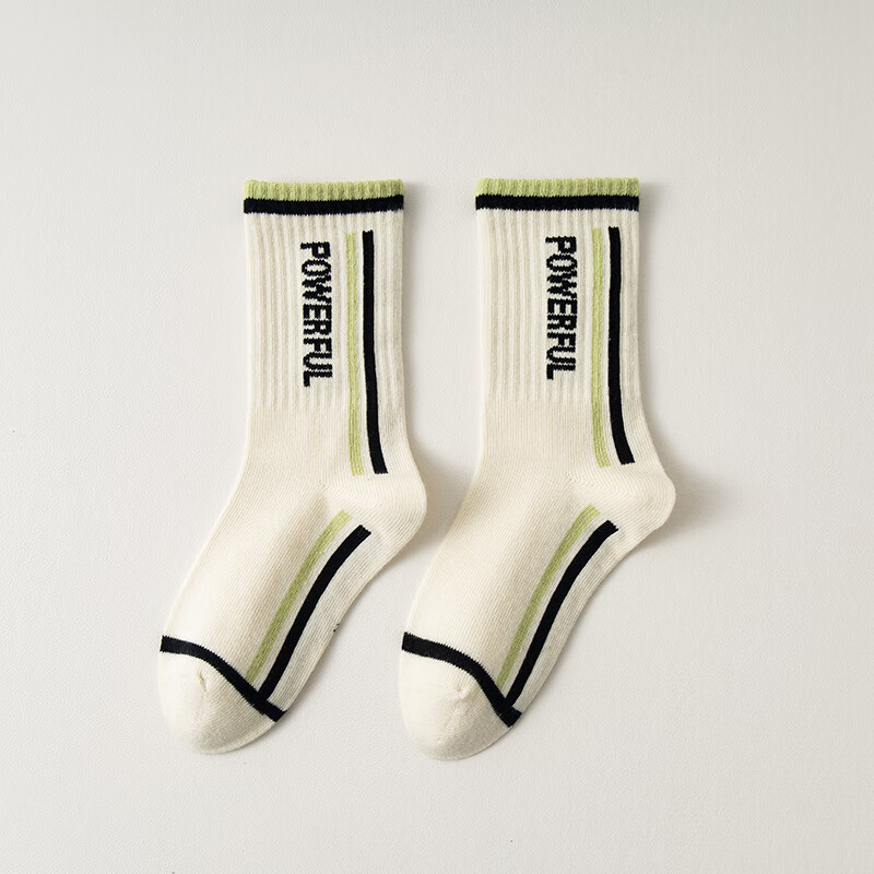 caramella儿童袜男童女童秋冬季棉袜亲肤透气中筒袜休闲舒适小中大童袜子 男童字母款5色 5双 9-12岁 (XL)