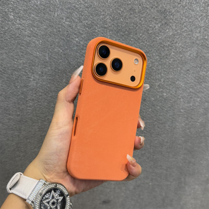 倍思创适用iPhone17ProMax法兰绒磁吸手机壳苹果16全包防摔17 Air保护套不沾指纹 红色【磁吸】 iPhone12