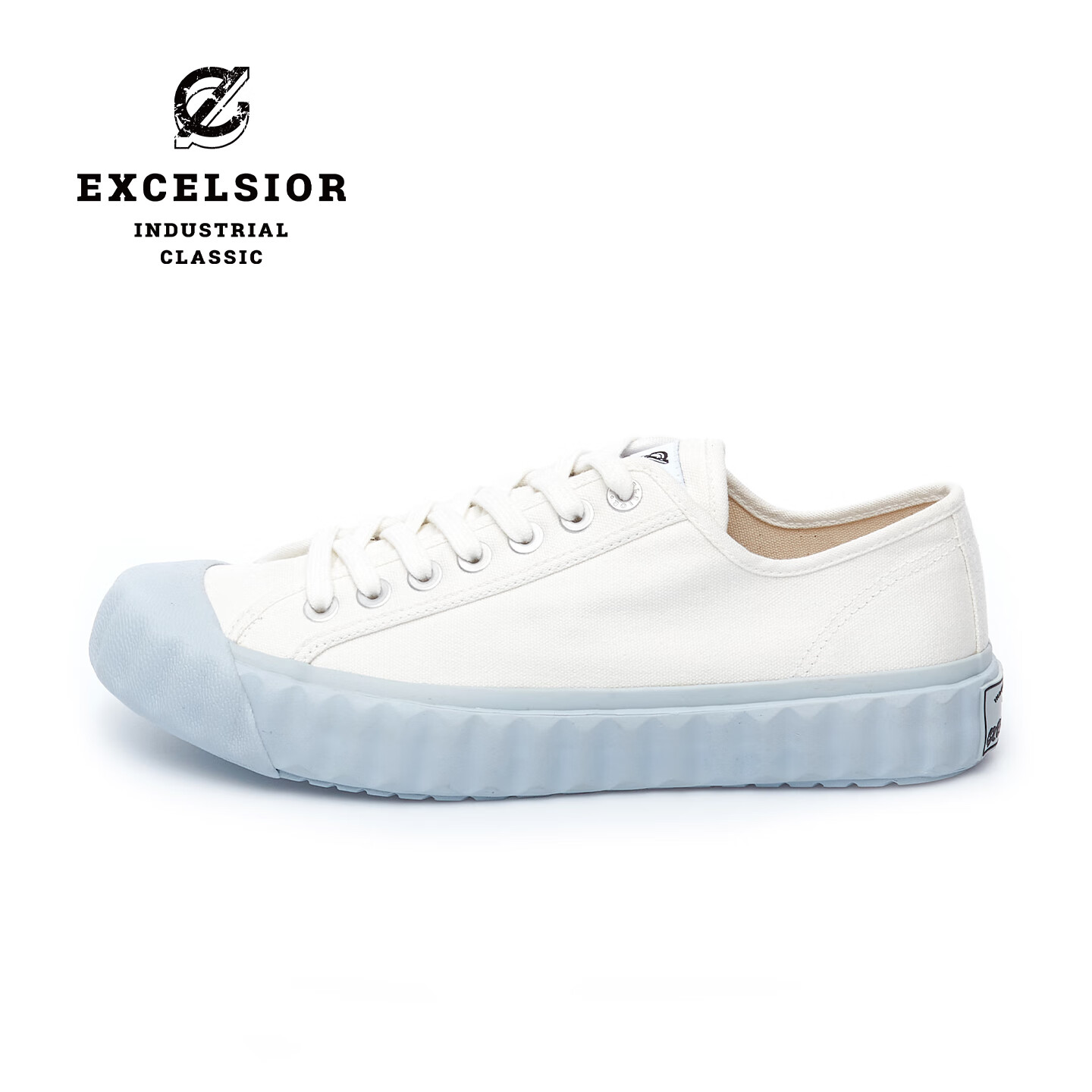 Excelsior饼干鞋官方 泡芙系列运动板鞋黑色休闲鞋厚底帆布鞋女 爱丽丝蓝 36 (230mm)