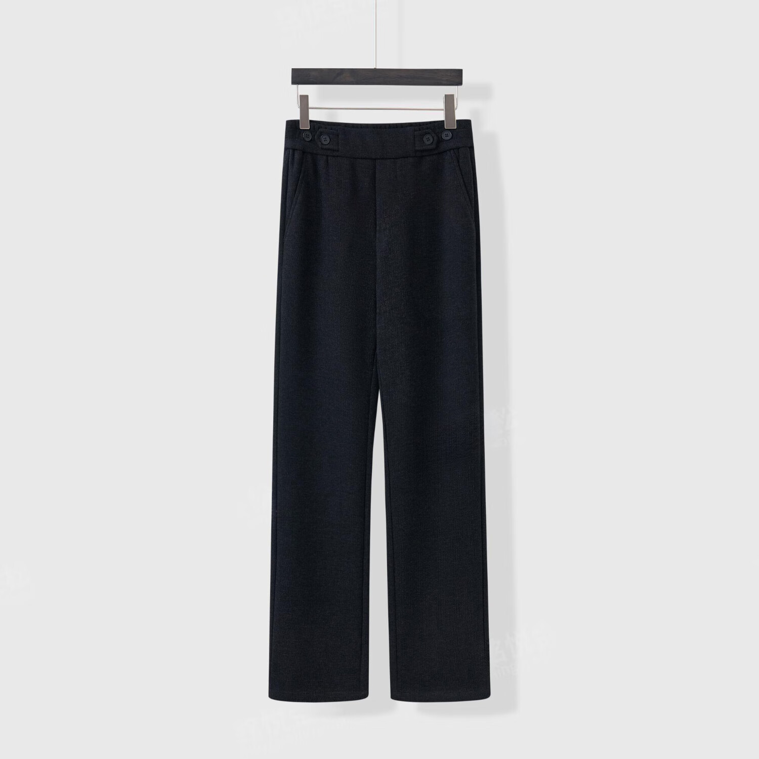 【轻奢品质甄选】春秋季裤子男款2025新款直筒裤大码男士休闲裤子 黑灰色 XL （建议130-150斤）