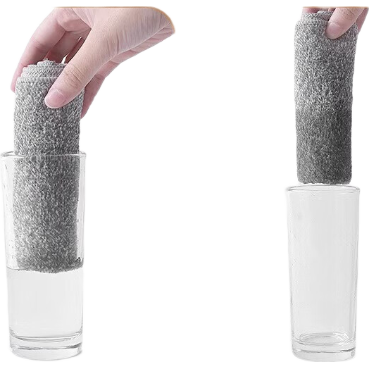 高密竹炭钓鱼毛巾擦车巾吸水擦玻璃清洁巾厨房毛巾抹布 （活动款）竹炭毛巾25*25cm 3个装