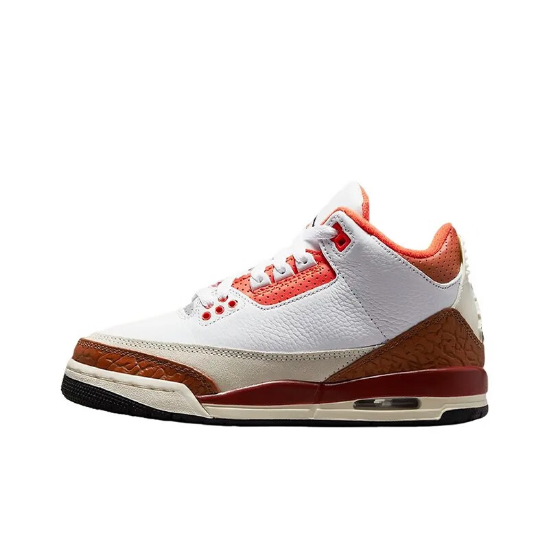 耐克(nike)jordan 3 gs aj3 乔3篮球鞋  398614 白红dv7028-108 35.