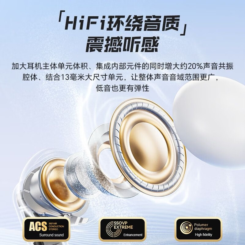 电萝卜AI翻译蓝牙耳机耳夹式入耳式 无线运动主动降噪耳机真HiFi音质超长续航实时翻译适用安卓/苹果 【HIFI音质 隔音降噪】入耳式白