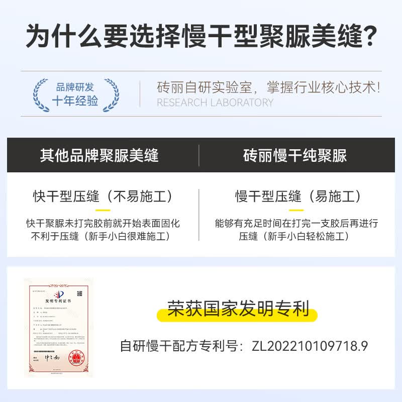 砖丽生物基醇和纯聚脲彩砂美缝剂定制颜色室内外瓷砖阳台填缝勾缝剂 摩卡灰（醇和聚脲彩砂） 400ml
