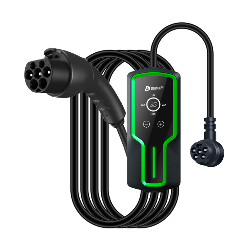 普諾得賽博隨心充 7KW新能源汽車充電樁 雙模式兩用隨車充電器 家用充電槍 適配于特斯拉極氪等車型