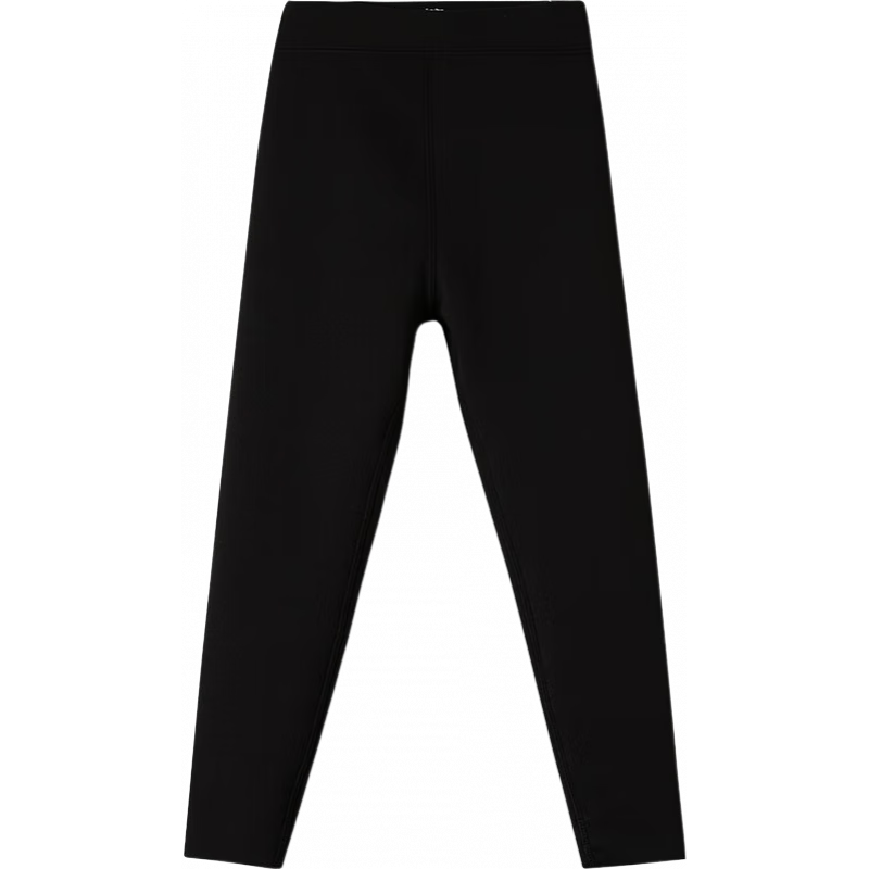 久岁伴儿童保暖裤女童鲨鱼裤双层加厚秋冬季中大童打底裤高弹可外穿长裤 黑色 160 /身高150-162体重90-105斤