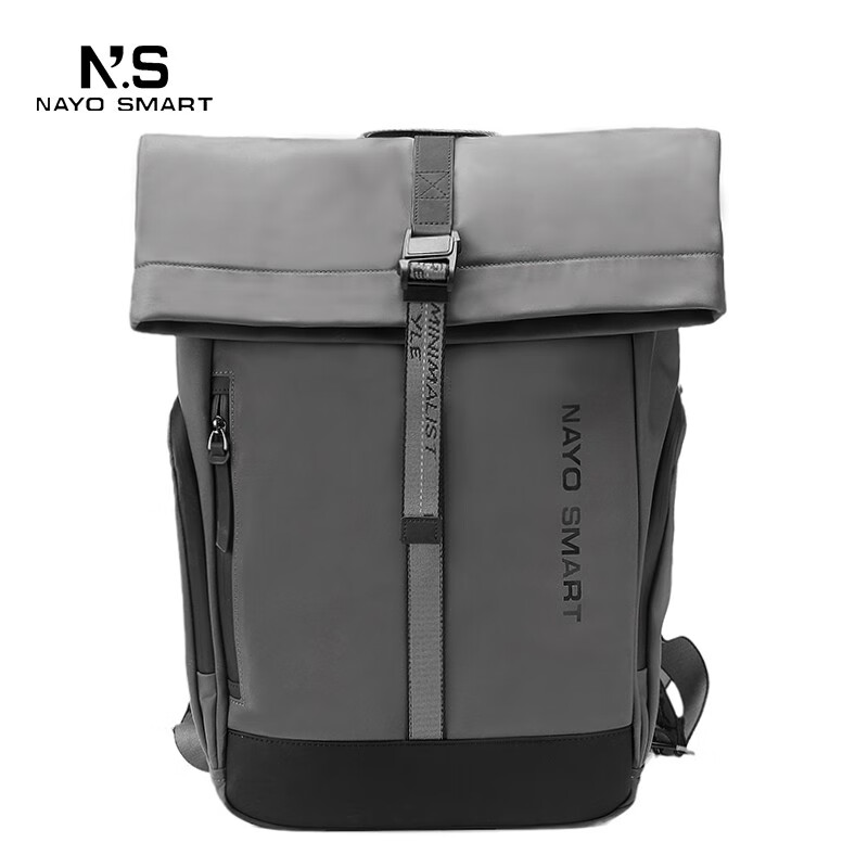 NAYO SMART雙肩背包男女2022新款電腦書包通勤運(yùn)動(dòng)防水Urban卷口包 Urban