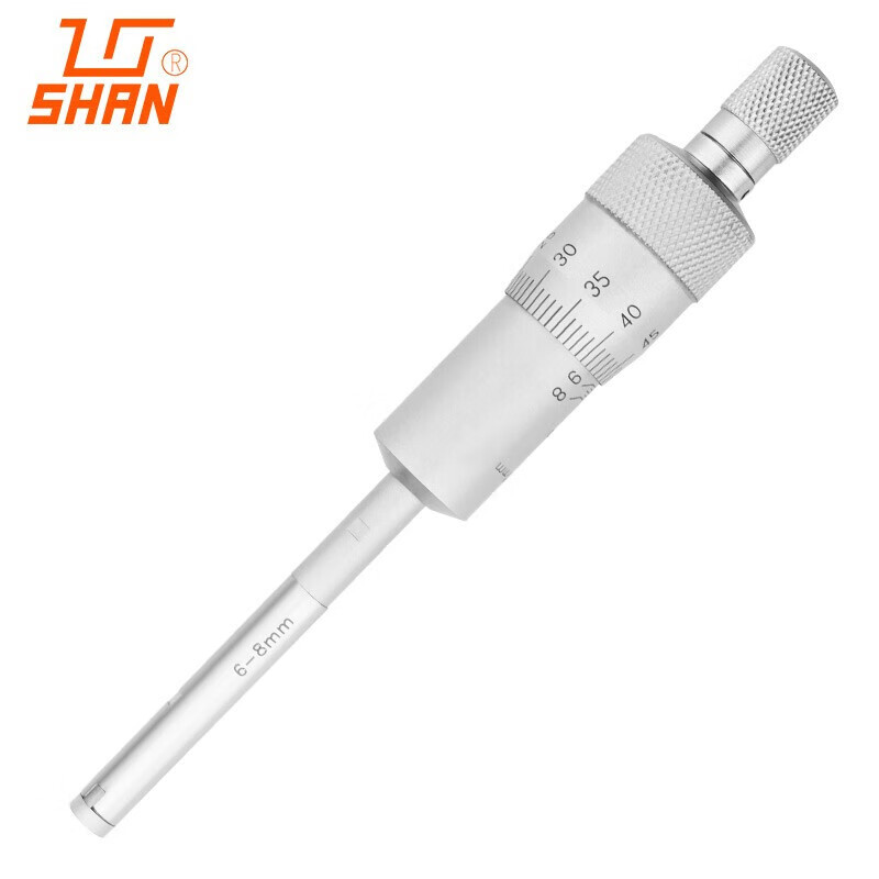 桂量桂林桂量三爪内径千分尺 内孔内径测量 带环规 6-8mm