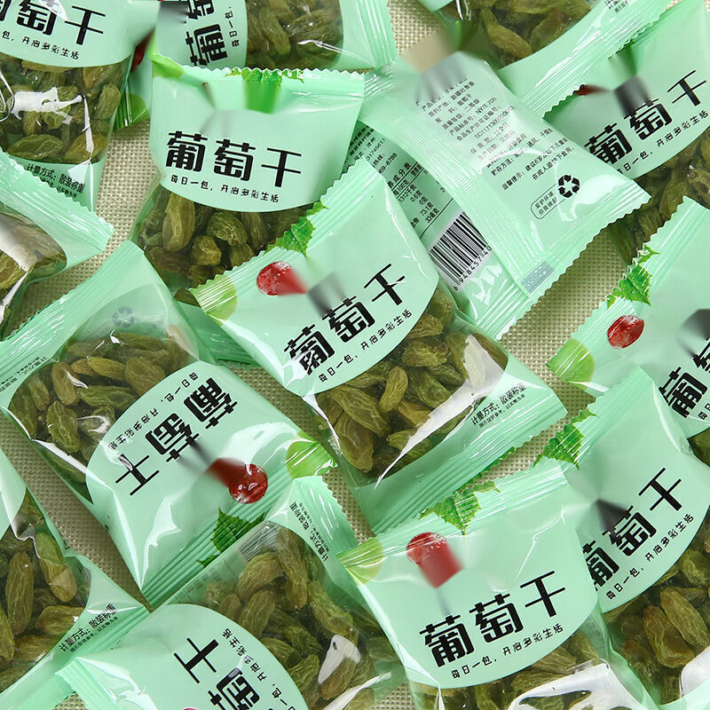 嘉凡雷新疆葡萄干大颗粒绿香妃葡萄干小包装婚庆干果零食a 葡萄干小包