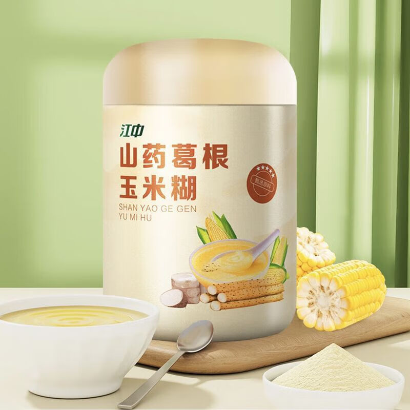 江中猴头菇葛根山药玉米糊羹粉 早餐代餐营养食品 1罐装500g