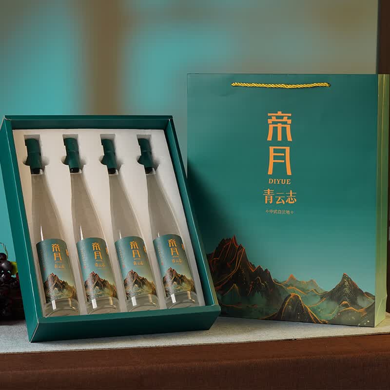帝月国产42度白兰地青云志国产葡萄烈酒葡萄蒸馏酒加强型整箱自饮送礼 白兰地青云志-375ml42度*1瓶装（赠子弹杯*2）