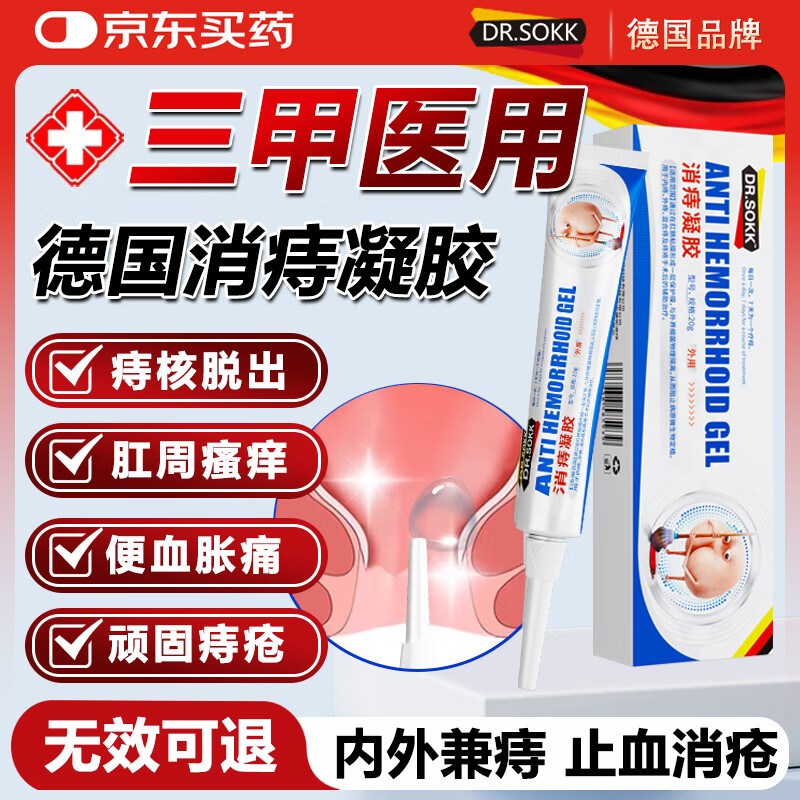 DR.SOKK痔疮膏医用卡波姆消痔疮凝胶专用去肉球断根痔膏痣苍正品肛门瘙痒