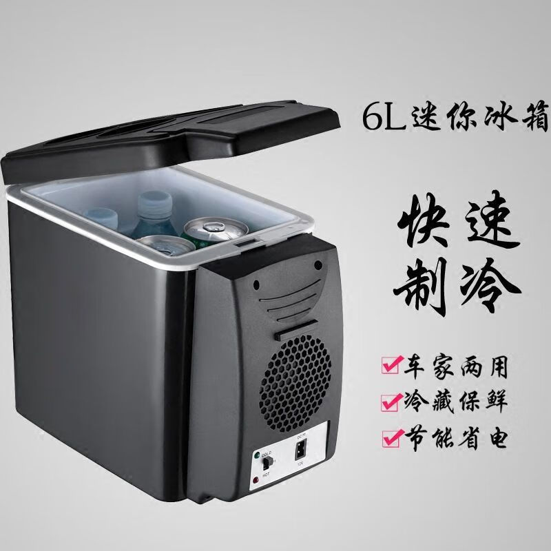 厂家直供车载冰箱车家两用迷你冰箱12v24V轿车货车通用便携 6L通用-轿车货车家用