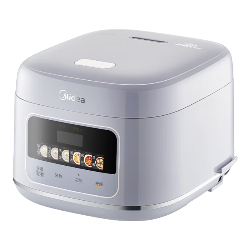 美的（Midea）电饭煲4升电饭锅抗菌青瓷内胆家用3-5-6人大容量多功能微压煮粥煲汤智能预约定时一键柴火饭快速饭 【新品上市】新升级6.0版抗菌青瓷 4L