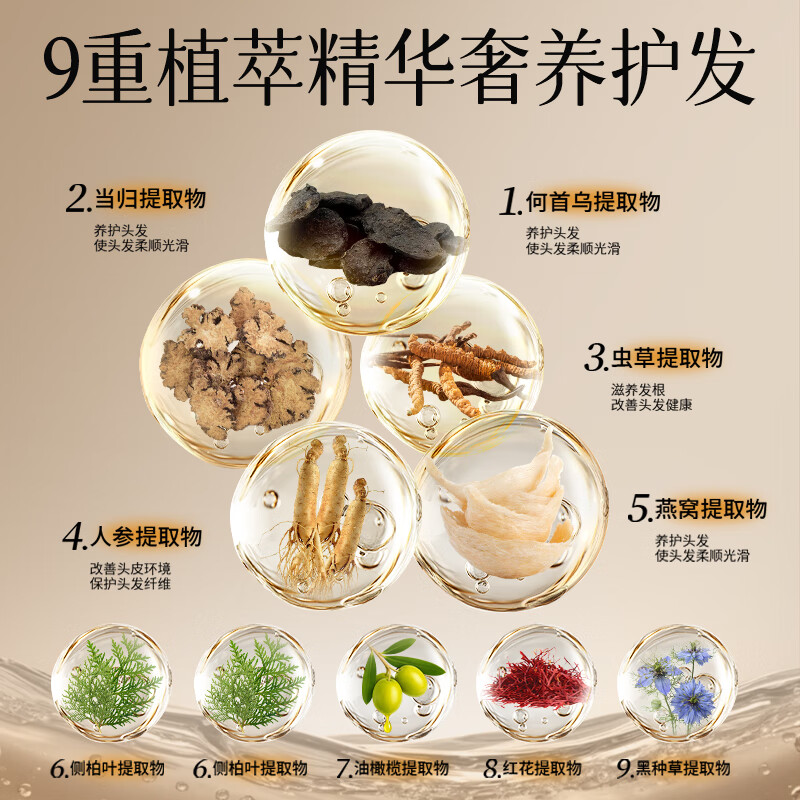 集草师新款小金管多肽美发笔白发遮盖神器纯植物染发剂黑发根染发梳 自然黑20ml*2【防水防汗不掉色】