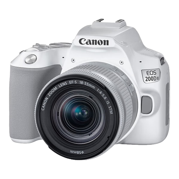 Canon 佳能 EOS 200D II APS-C画幅 数码单反相机 白色 EF-S 18-55mm F4.0 IS STM 变焦镜头 单镜头套机