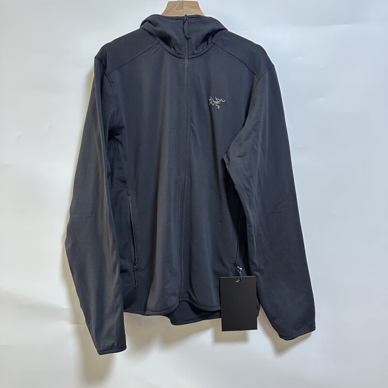 始祖鸟（ARC'TERYX）Arcteryx始祖鸟 Kyanite Lightweight Hoody轻量抓绒连帽外套男款 黑色_男款 XS