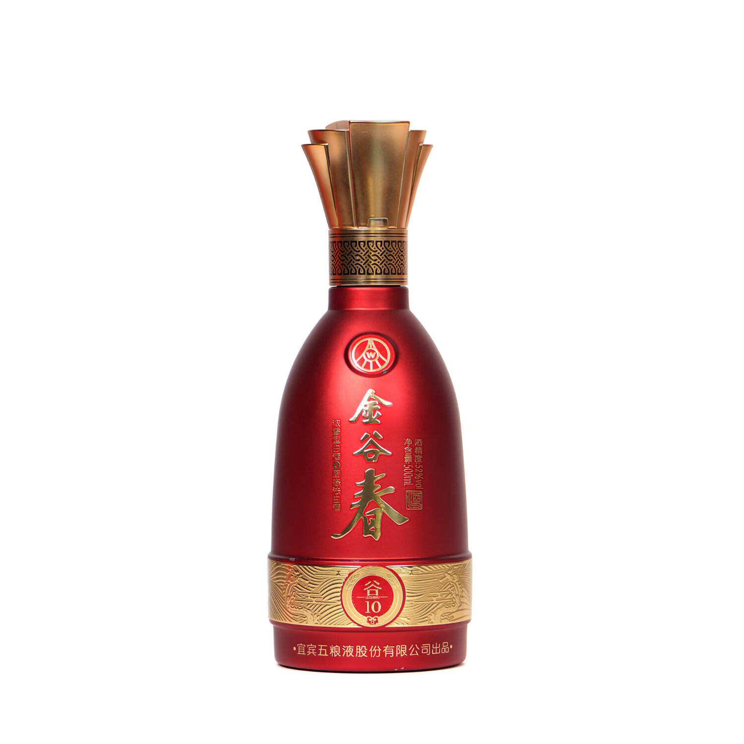 金谷春谷10五粮液股份公司出品浓香型固态法白酒联系客服领取优惠券 52度 500mL 6瓶 （整箱畅饮）