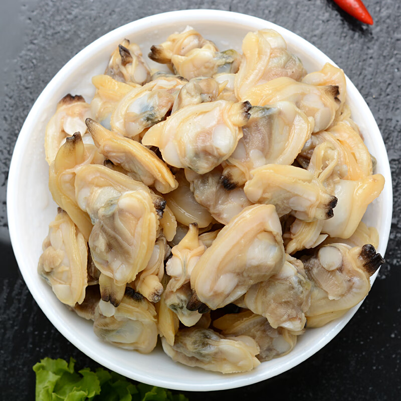 蛤蜊肉新鲜活剥花甲肉 冷冻无沙花蛤肉蚬子肉 活冻蛤肉500g*2袋【煲汤/炖菜】 1000g