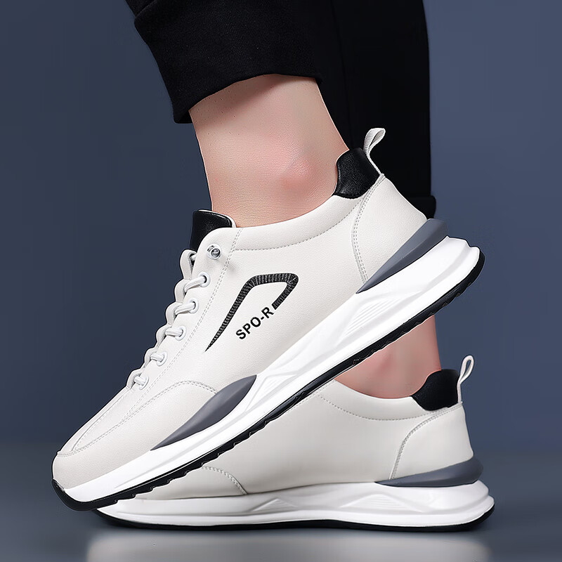 酒格品牌轻奢运动鞋2026品牌复古老爹鞋夏季新款休闲鞋男士百搭鞋子男 白色 【高端男鞋】 41
