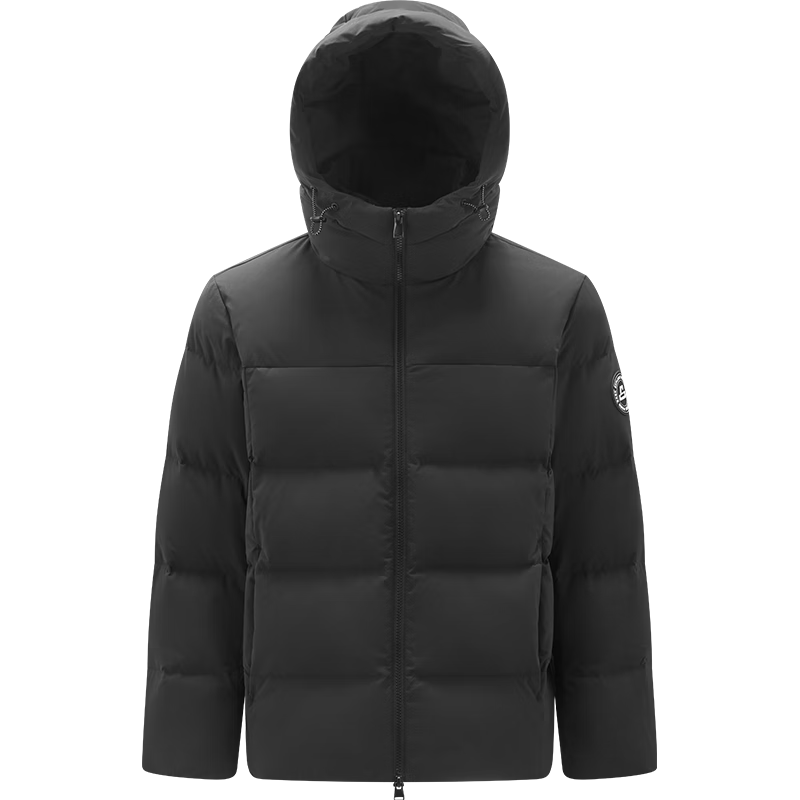 森马（Semir）羽绒服男90绒三防加厚外套2025冬季户外连帽面包服109725113104