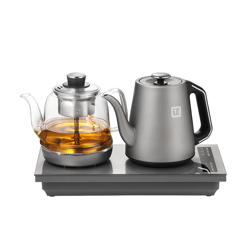 友家铺子（Biooner）纯钛全自动上水电热水壶 茶台烧水壶 茶桌茶几嵌入式一体机电茶壶泡茶具电茶炉套装 RY-16蒸茶款