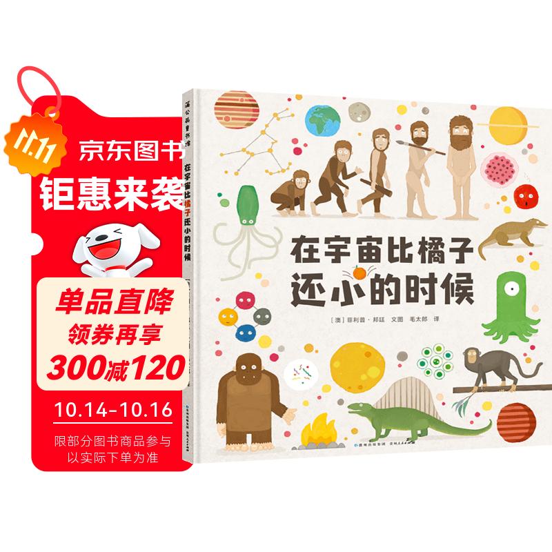 在宇宙比橘子还小的时候 儿童绘本3-6岁了解宇宙和生命的来龙去脉幼儿园中大班绘本课外阅读书籍