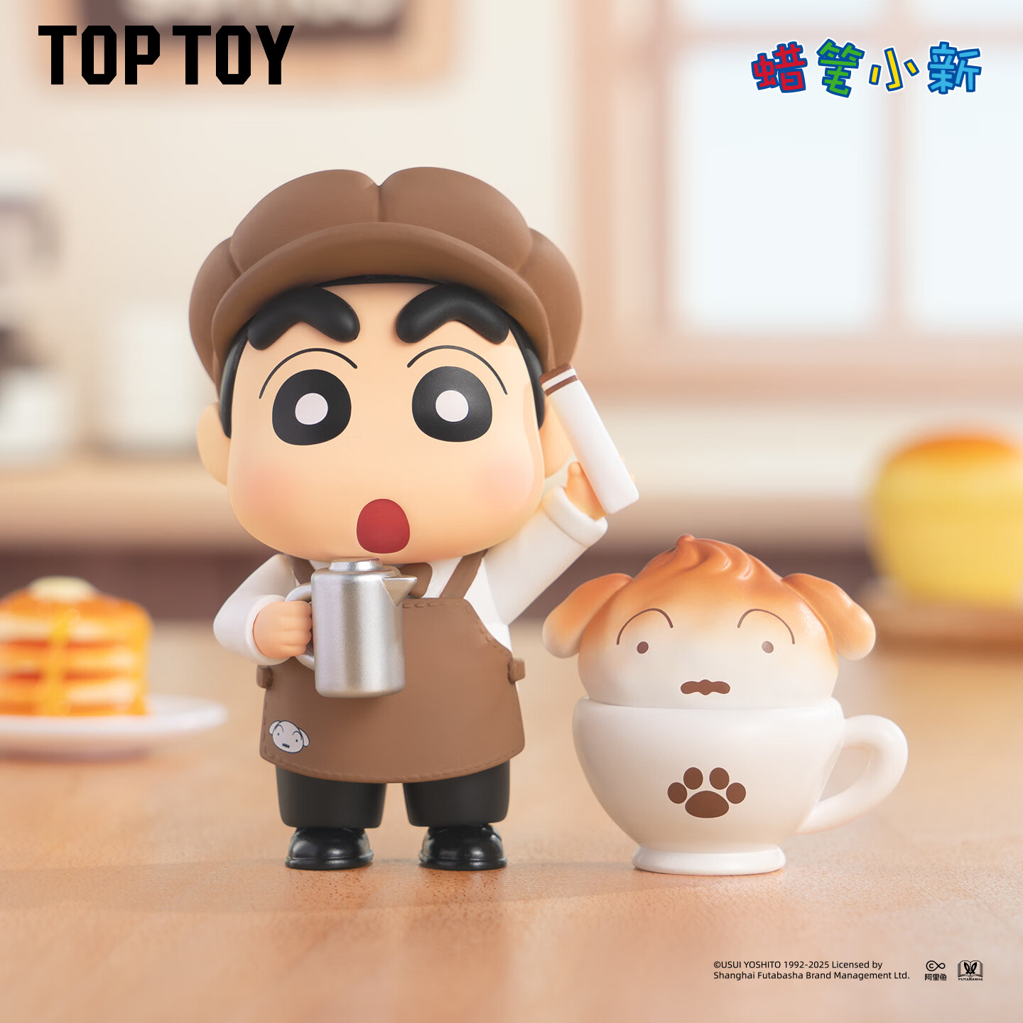 TOP TOY蜡笔小新美味春日部系列手办盲盒潮玩摆件女生生日礼物 单盒