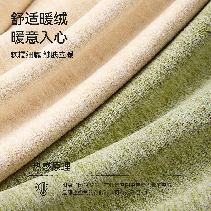 都市丽人高腰保暖裤女士德绒加厚加绒发热内穿秋裤冬季打底裤 简约黑 【腈纶保暖 亲肤养肤】 L 【适合100-115斤】