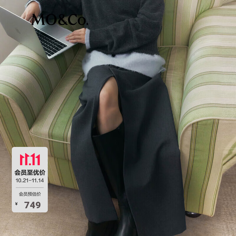 MO&Co.������ë���Ľ⹹б�󿪲����ȹĦ���� ���ɫ M 165