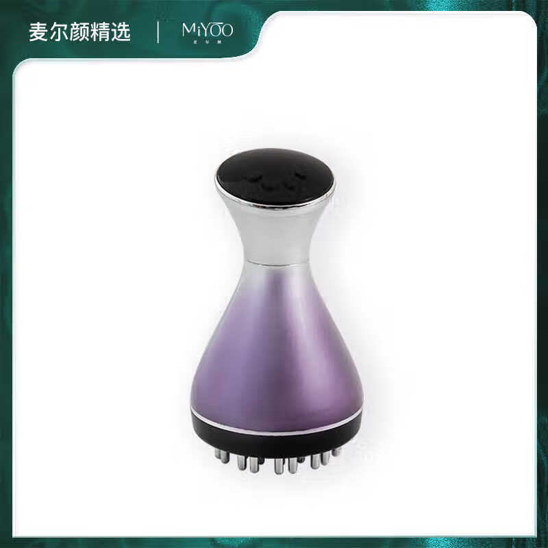 麦尔颜35档高频电动经络刷加热按摩仪多功能刷肚子按摩刷刷腿工具 35档按摩仪+10ml精油4瓶+穴位图1