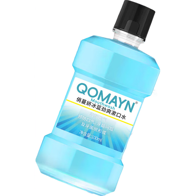 漱口水 瓶装  冰蓝劲爽漱口水 2瓶装 1.9元