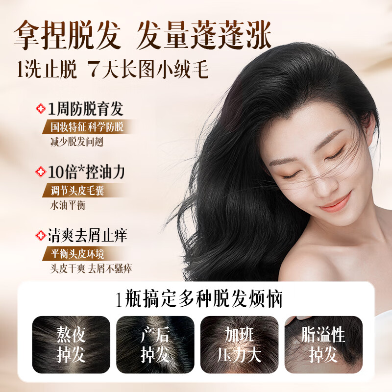 LILIA准孕妇产后防脱洗发水固发控油蓬松柔顺去屑止痒增密育发膏洗发露 【持证防脱】孕产妇防脱洗发乳520ml