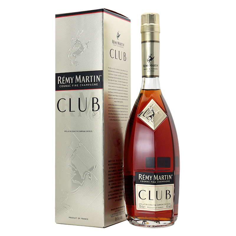 人头马CLUB优质香槟区干邑白兰地700ml法国原装进口洋酒烈酒 人头马特级CLUB干邑700ml