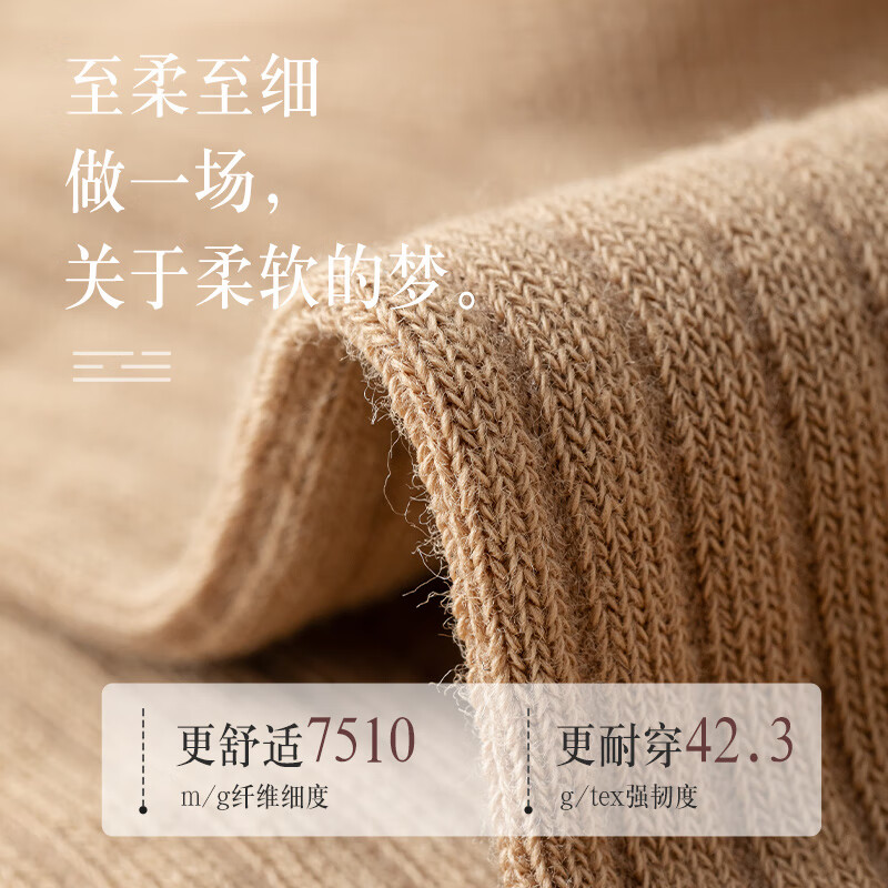 宜而爽美拉德堆堆袜子女中筒袜秋冬款韩系可爱女士长筒袜 款式一 5双