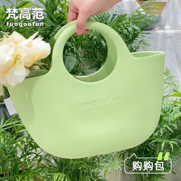 梵高范2025新款沙滩包女旅行野营包游泳健身轻便防水大容量手提包度假 【科技/轻巧】购购包-绿色 购购包 【PLUS版】容量提升50%