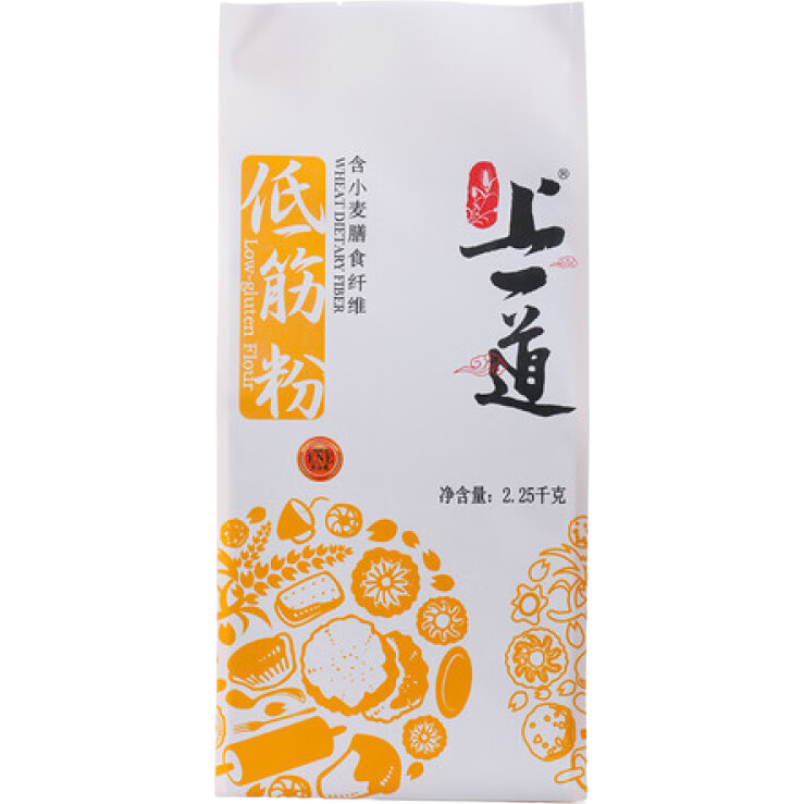 上一道低筋面粉2250g  餅干粉蛋糕粉蛋撻粉 低筋小麥粉 2250g