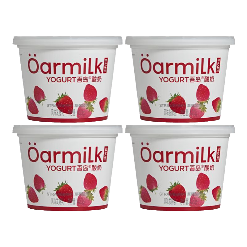 Oarmilk/�ᵺţ�� 0�������� Ͱװ ���·����� 420g 4Ͱ ��ݮζ 55Ԫ