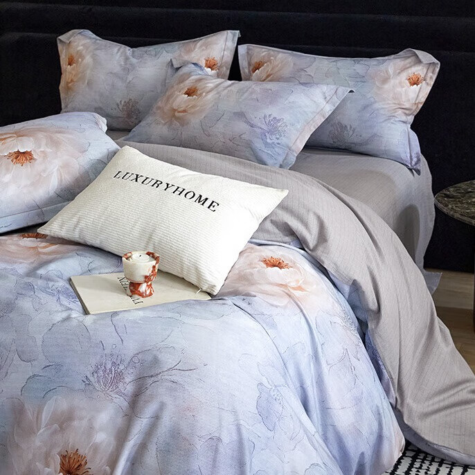 索隆 全棉磨毛四件套纯棉床单加厚磨毛工艺被套秋冬保暖床品套件 WT08森瑶 1.8床 床单款 (被套200*230cm) 套件