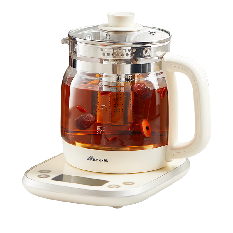 小熊（Bear）养生壶 1.5L煮茶壶烧水壶 可拆卸茶篮 煮茶器电水壶 恒温电热水壶 保温花茶壶 YSH-E15W7 