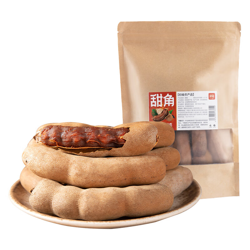 滇園（dianyuan） 甜角200g袋裝 云南特產(chǎn)版納水果干果果脯酸角甜角果子 單袋嘗鮮