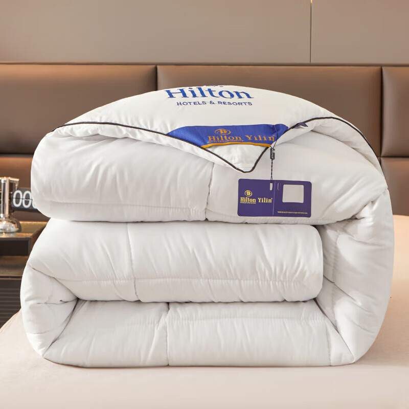 恒源祥希尔顿五星级酒店正品羽丝绒被白鹅丝绒冬被保暖双人被子被芯春秋 白色 150*200cm【3斤空调被】