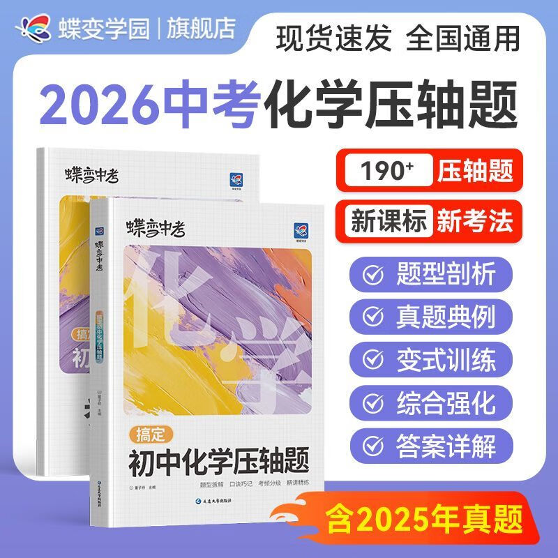 2026蝶变学园高中压轴题数学物理化学搞定初中化学压轴大题化学式一本通难题培优新课标新考法 化学