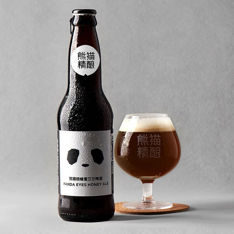 熊貓精釀蜂蜜艾爾啤酒330ml*6罐國產(chǎn)精釀原漿啤酒整箱 （裝） 6瓶