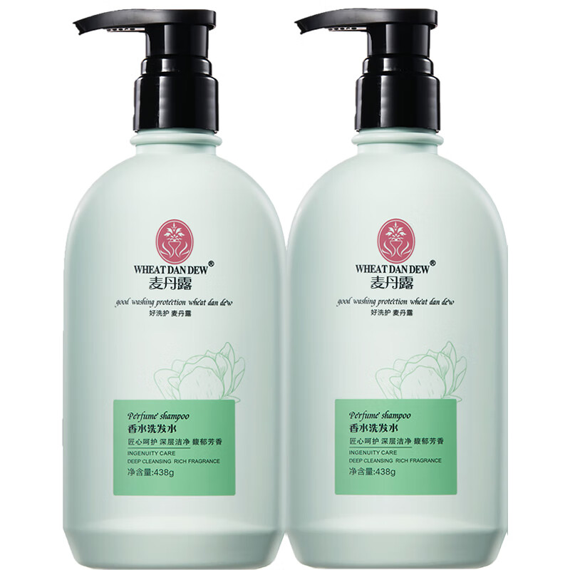 麥丹露香水洗发水蓬松洗头膏护发素女柔顺套装旗舰店正品 香水洗发水+护发霜【洗护套装】438g*2