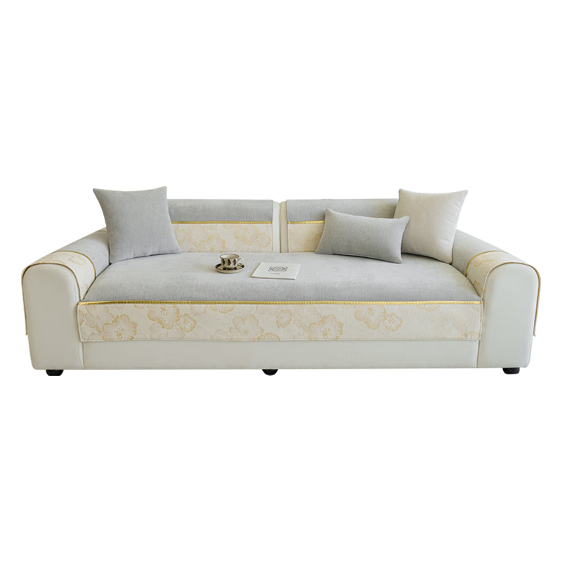 鐘愛一生沙發(fā)座墊2025新款輕奢高級感防滑沙發(fā)墊靠背扶手蓋巾70*70cm金滿