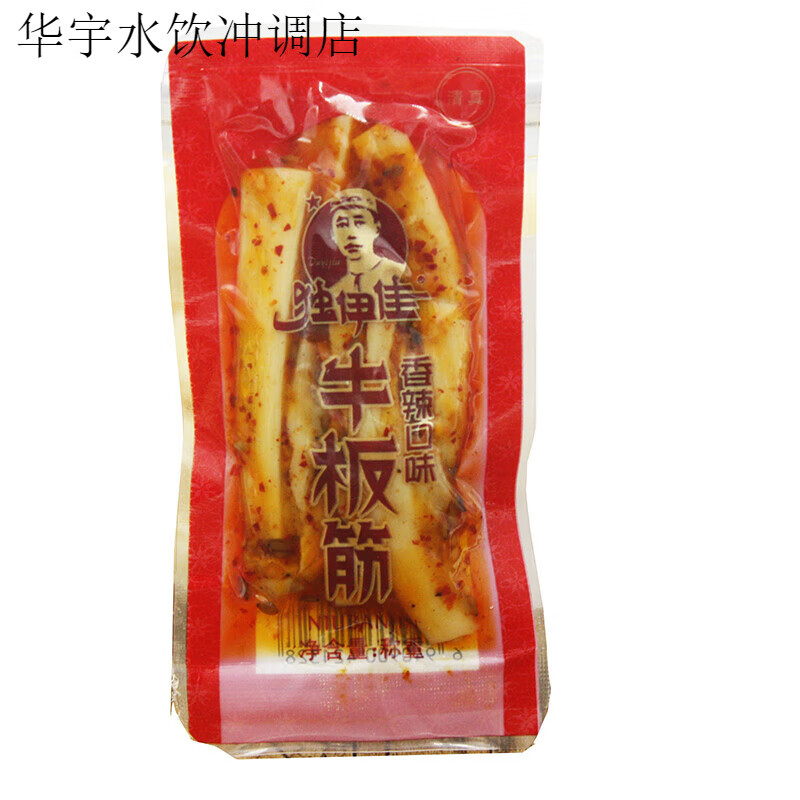 獨(dú)伊佳赤峰特產(chǎn)內(nèi)蒙古香辣牛板筋獨(dú)伊佳袋裝清真香辣牛板筋鹵味零食板筋 香辣128克*1