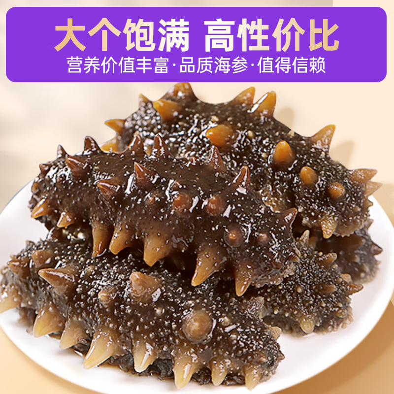 小兵海参候勇推荐-正宗辽参鲜食海参|正宗辽刺参|不挂冰|温水解冻即食 【1斤体验装】单斤直降100元 10-12头/斤