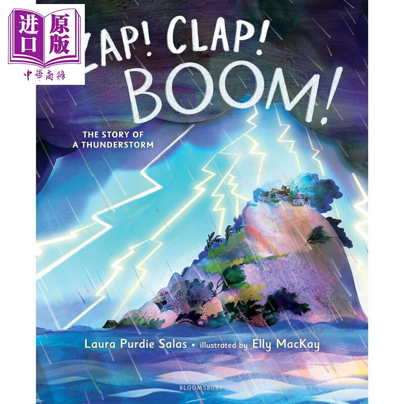 雷雨的故事 Zap Clap Boom The Story of a Thunderstorm 英文原版 儿童绘本故事 探讨雷暴的科学原理 进口童书