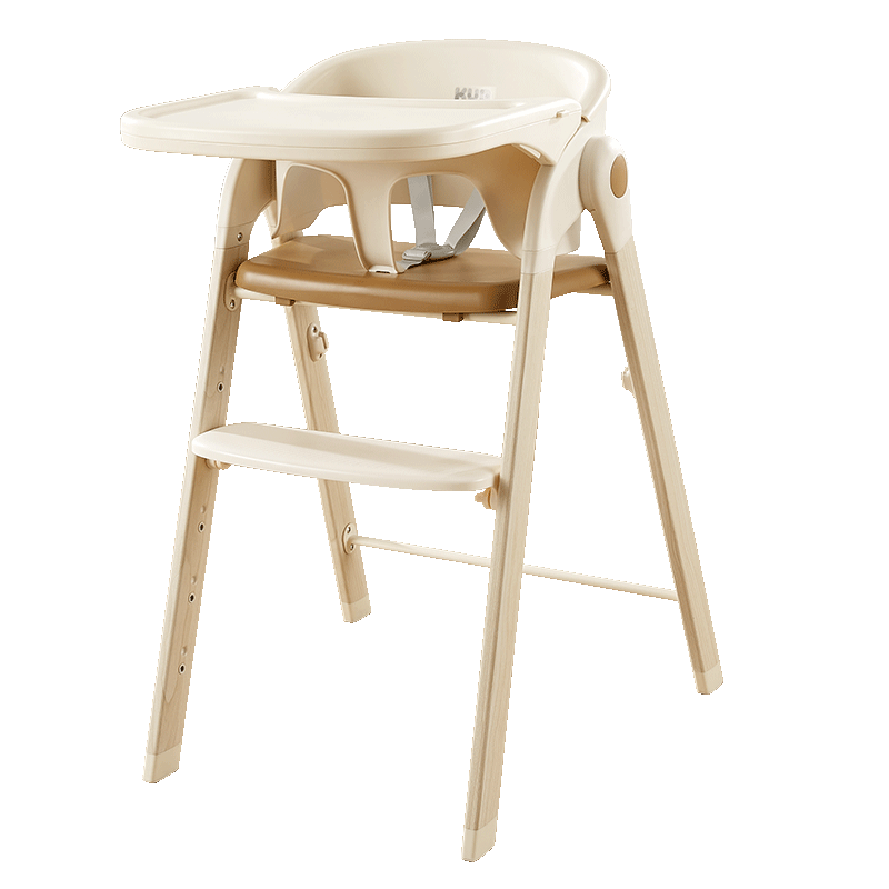 可优比（KUB）成长餐椅儿多功能吃饭餐椅宝宝餐椅儿童餐椅婴可折叠-胡桃木色